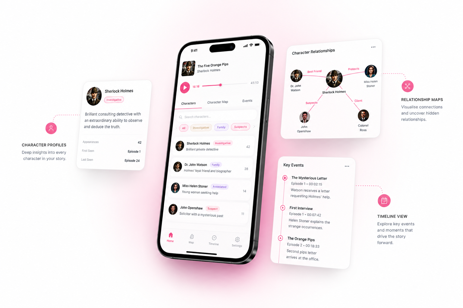 PlotPal spoiler-safe companion app preview